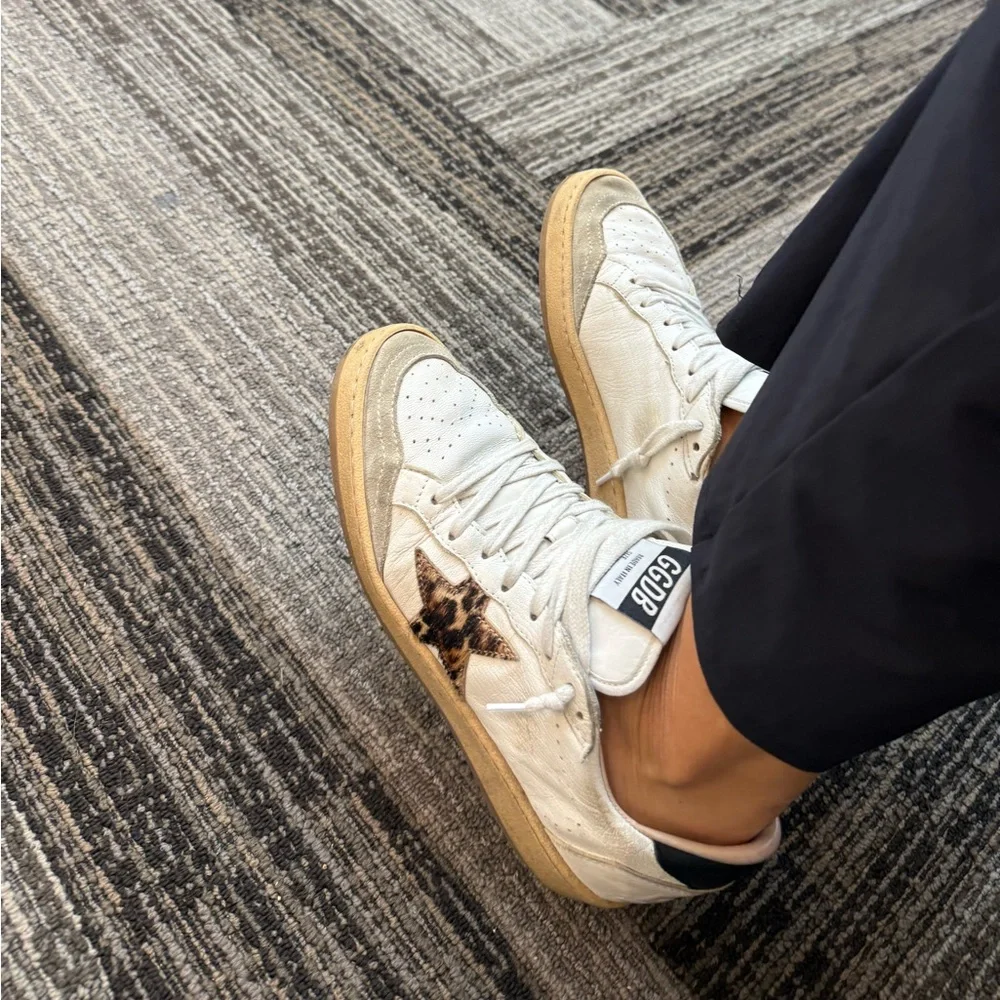 Golden Goose Ball-Star Animal Print Sneakers (size 38) - Picture 11 of 15